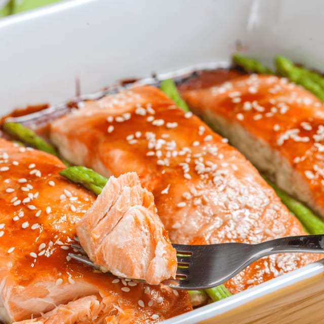 Salmon Teriyaki.